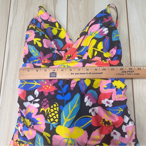 NWT Cupshe 1 Piece Floral Tropics Size Large O Ring In‎ Back - Picture 10 of 11